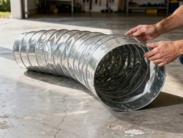 Paramount Dryer Vent Cleaning specialist using advanced equipment for thorough duct cleaning in Paramount