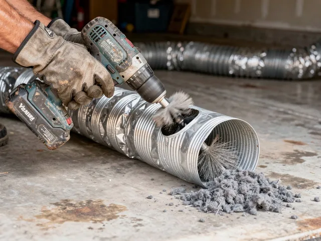 Professional duct cleaning by Paramount Dryer Vent Cleaning in Paramount