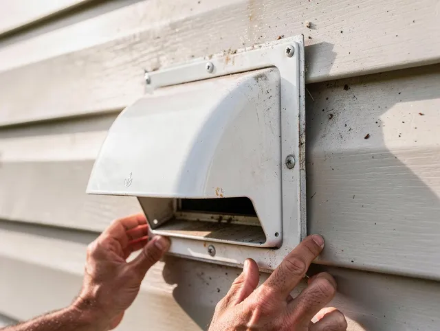 Paramount Dryer Vent Cleaning technician delivering thorough residential dryer vent cleaning service in Paramount
